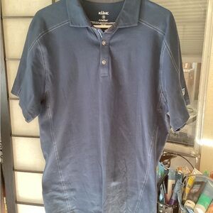 Kuhl Wilfibre Blue Polo Shirt Men’s Size M